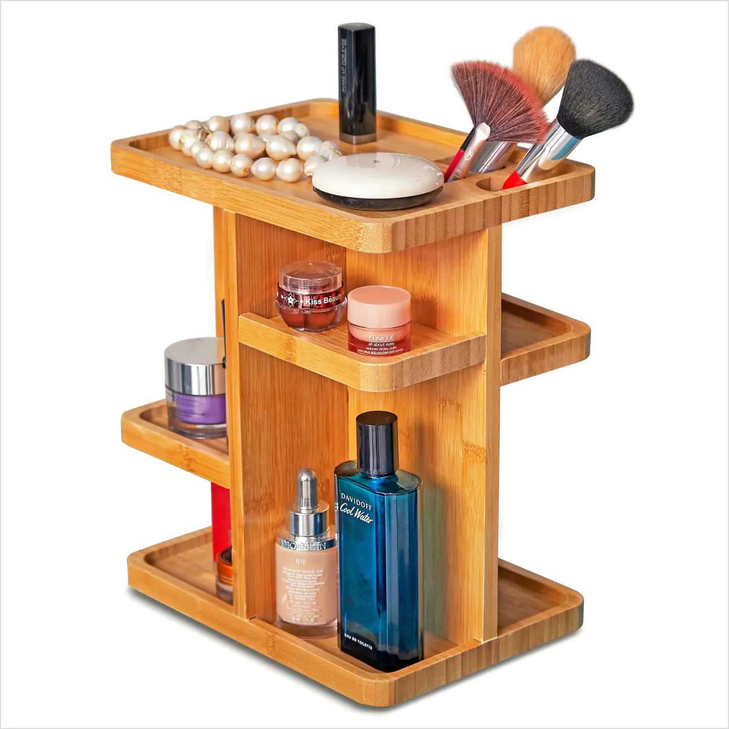 Homsy™ “NaturaTurn” 360° Bamboo Organizer