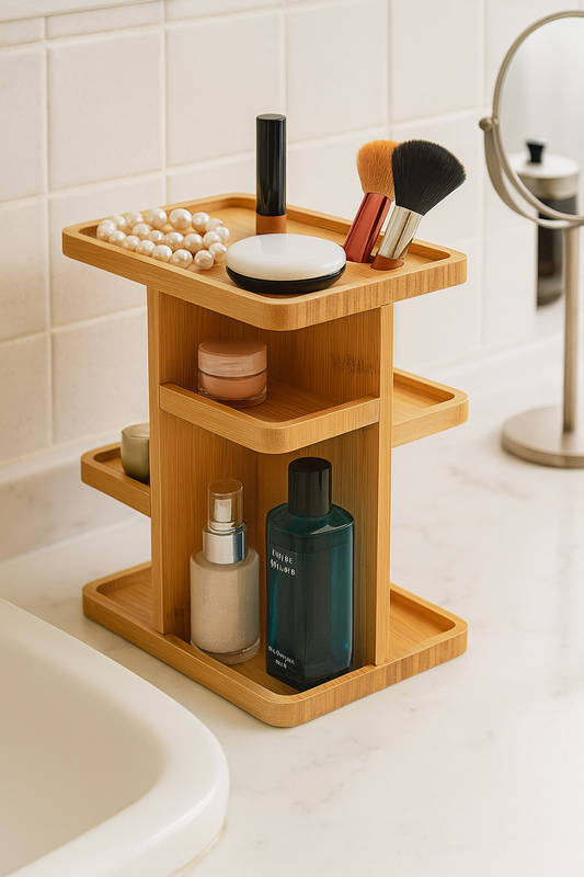 Homsy™ “NaturaTurn” 360° Bamboo Organizer